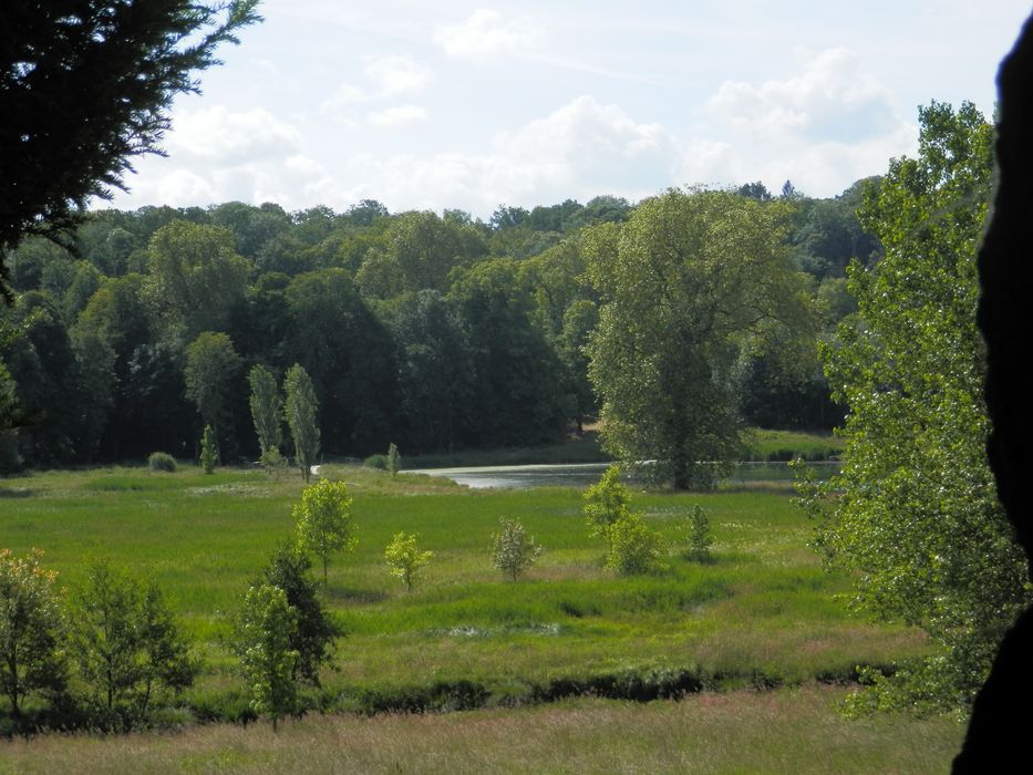 parc, vallée de la Juine depuis le chemin couvert