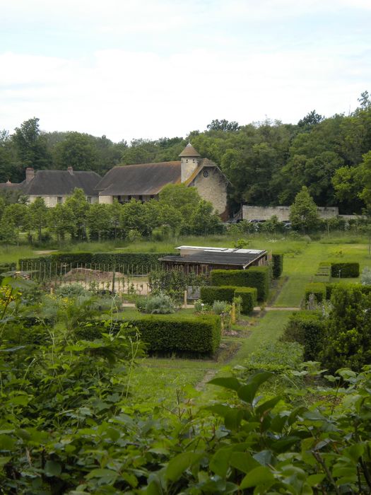 potager-jardin depuis le belvédère