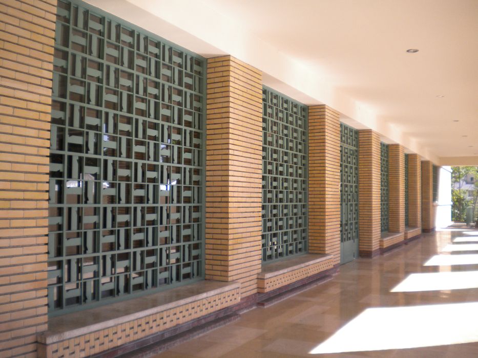 galerie, grilles