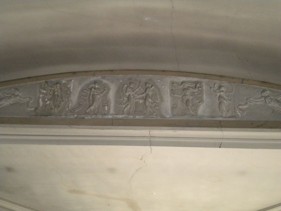 salle de billard, détail de la frise