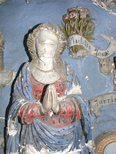 La Vierge en prière, avant restauration. - © Monuments historiques