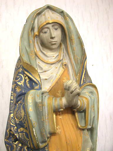 statue : Vierge de calvaire, partie supérieure - © Monuments historiques