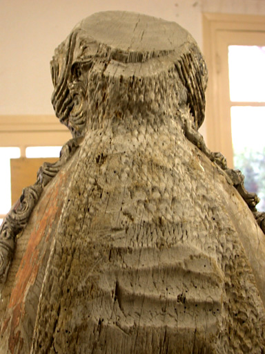 Détail du revers, en cours de restauration (atelier Giordani, Rouen).