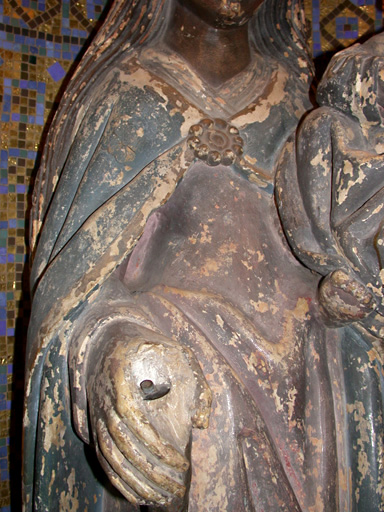 Main droite de la Vierge. - © Monuments historiques
