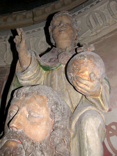 Jésus sur les épaules du saint. - © Monuments historiques