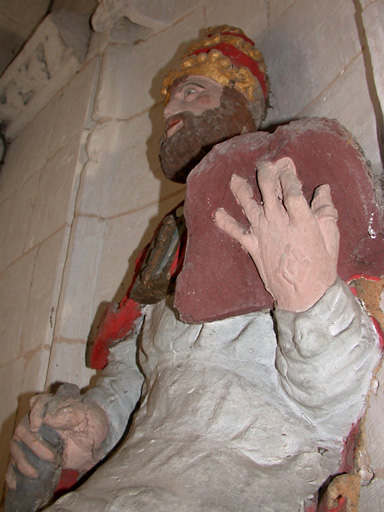 Détail : bras gauche, avant restauration. - © Monuments historiques