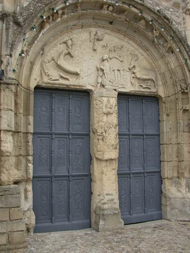 Vue générale des vantaux, après restauration (atelier Marc Lebaillif, 2003).