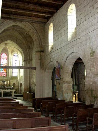 Nef côté sud, vers le choeur.