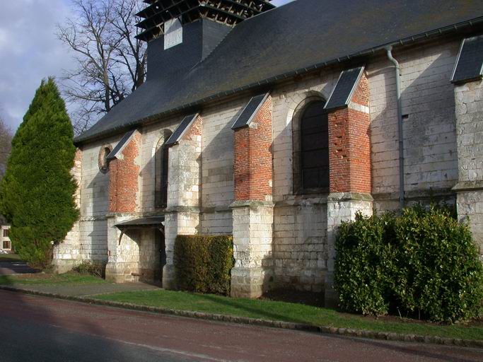 Elévation sud de la nef.