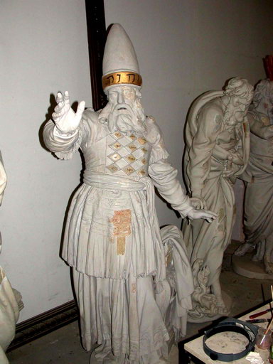 Vue de trois-quarts, avec essais de dégagement (atelier Serge Giordani, 2006).