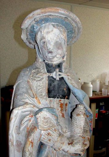 Sainte femme, en cours de restauration (atelier Serge Giordani, 2006).