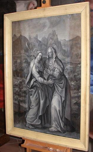 Tableau (panneau peint) : La Visitation