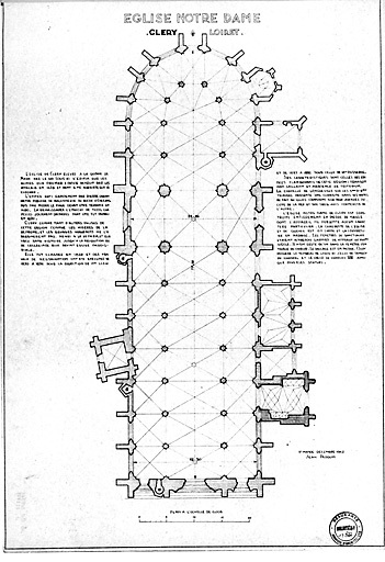 Basilique, collégiale Notre-Dame : Plan au sol.