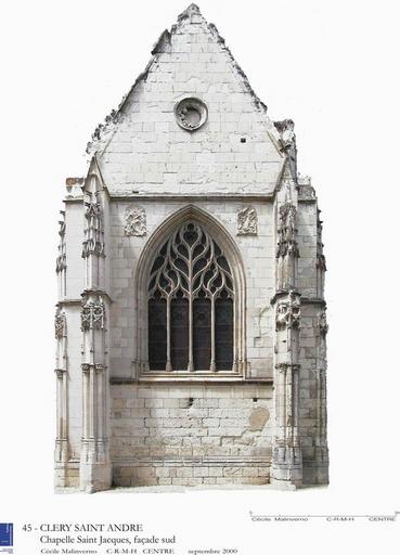 Basilique, collégiale Notre-Dame : Chapelle St Jacques : façade sud.