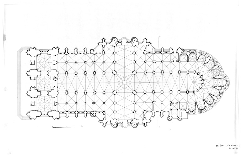 Cathédrale Sainte-Croix : plan au sol