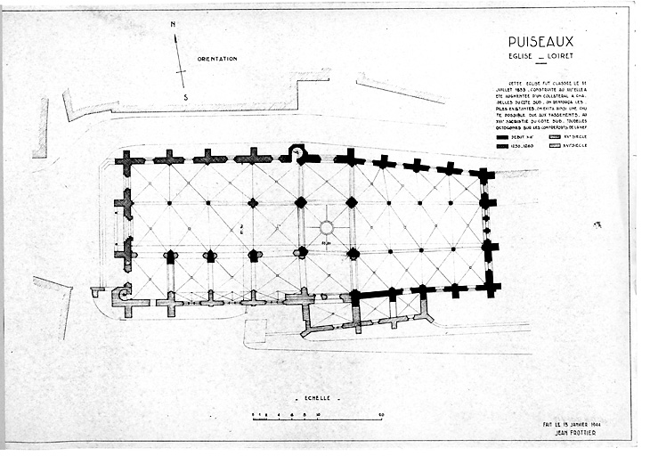 Eglise Notre-Dame : Plan au sol.