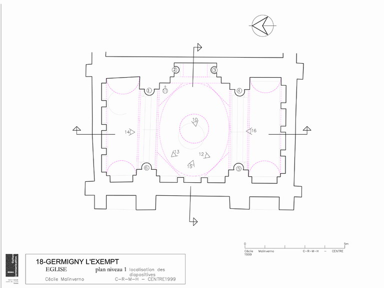 Eglise Notre-Dame : Plan niveau 1.