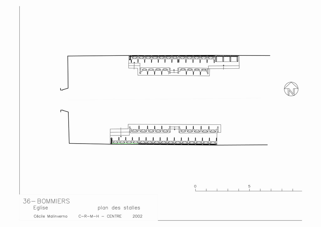 Stalles : Plan des stalles.