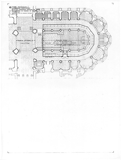Cathédrale Saint-Gatien : 13- RESTAURATION DU CHOEUR (P.A.T.) : décomposition en tranches de travaux.