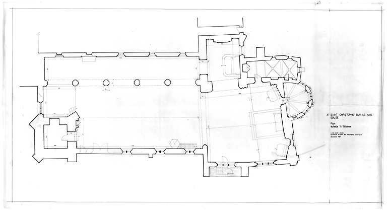 Eglise : Plan au sol.