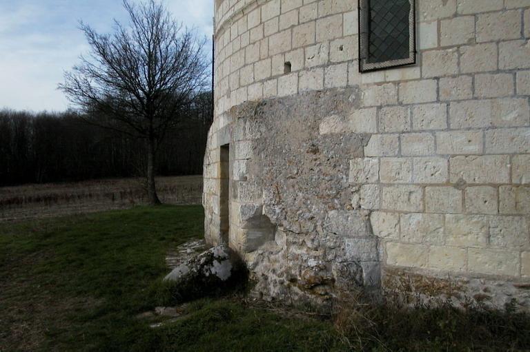 Chapelle Saint-Jean du Liget : Façade sud ouest.