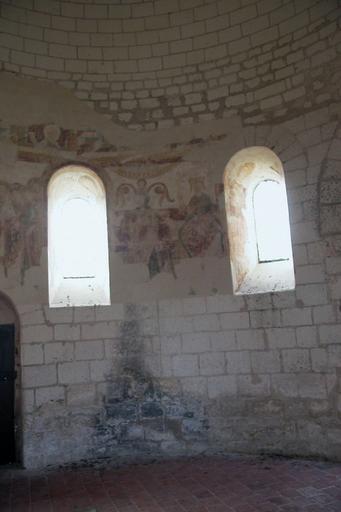 Chapelle Saint-Jean du Liget : Interieur, peintures murales.