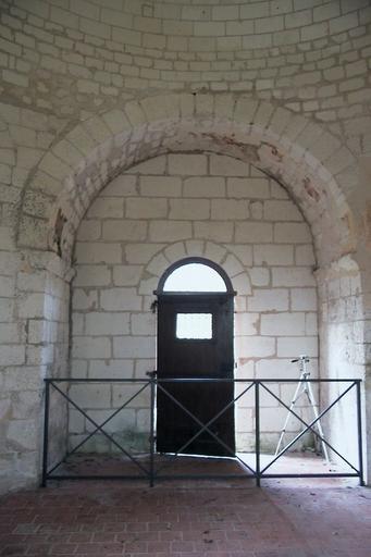 Chapelle Saint-Jean du Liget : Interieur, peintures murales, coté ouest.