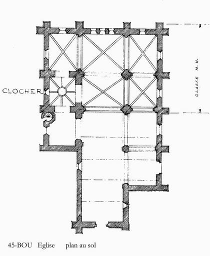 Eglise Saint-Georges : Plan au sol.