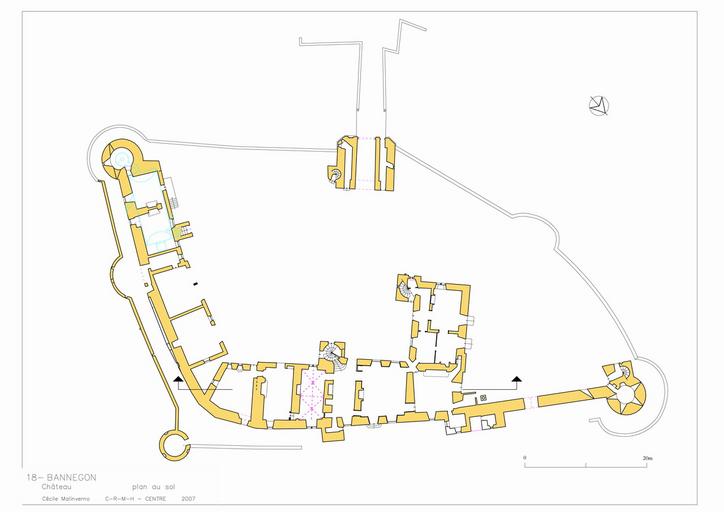 Château de Bannegon : cadastre