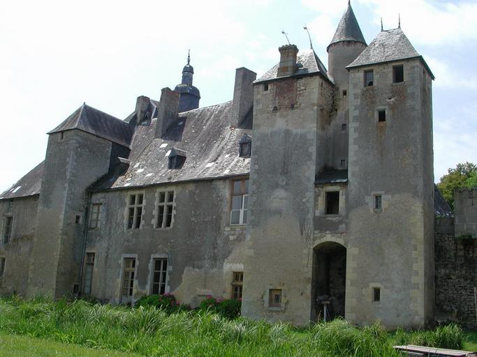 Château de Bannegon : Façade nord-est.