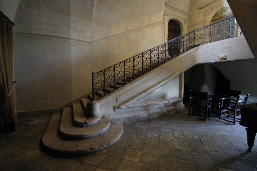 Ancienne abbaye Notre-Dame : Escalier d’honneur, vue partielle