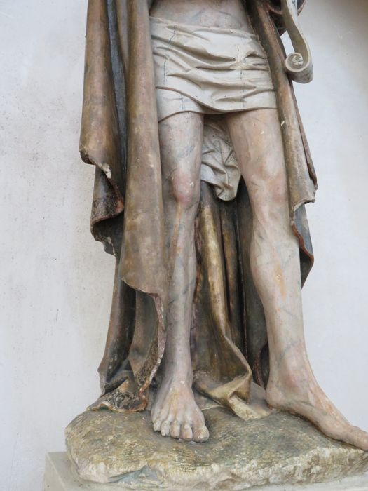 statue : Christ de pitié, vue partielle