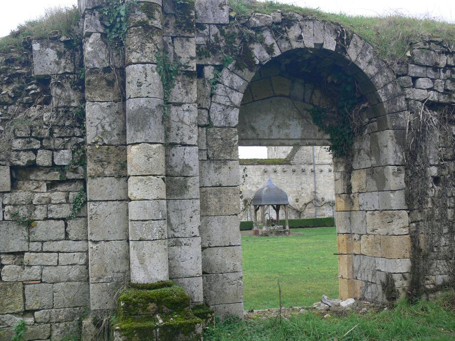 Ancienne abbaye de Notre-Dame de la Cour-Dieu : Vue partielle des ruines