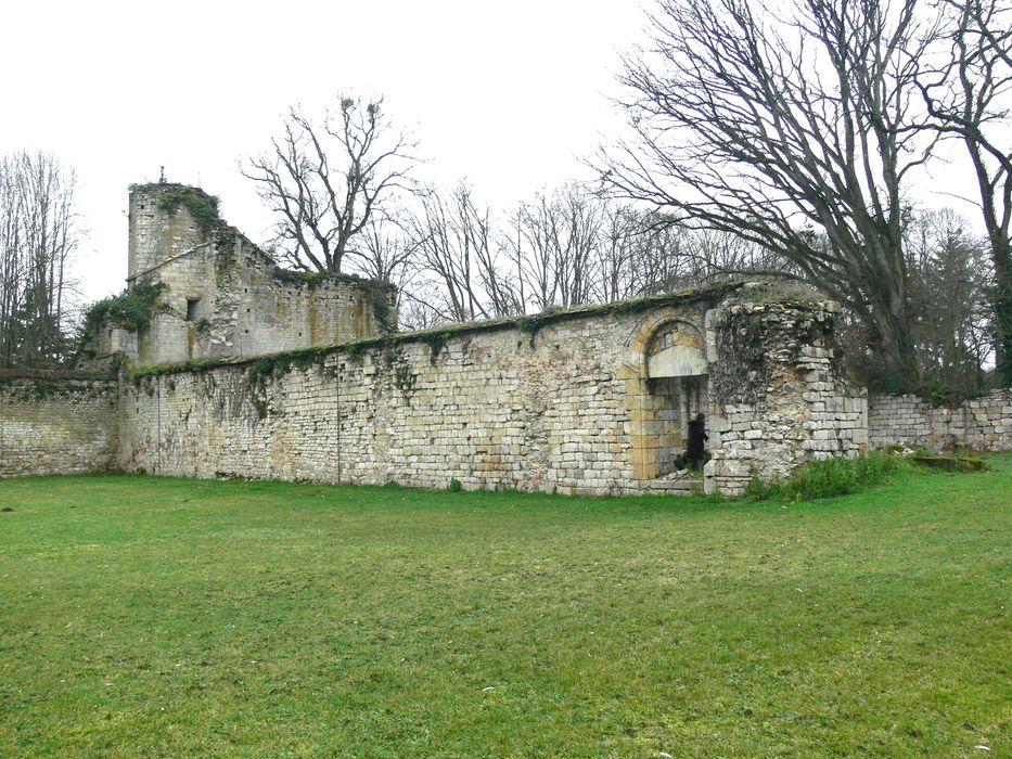 Ancienne abbaye de Notre-Dame de la Cour-Dieu : Vue générale des ruines