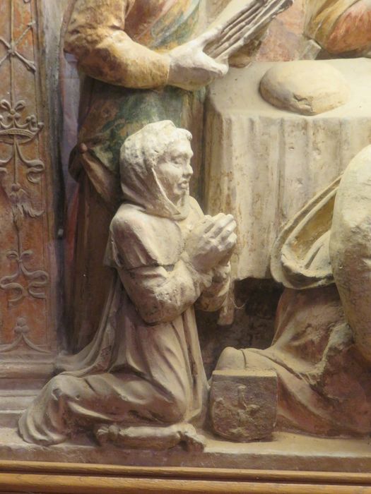 haut-relief : la Cène, détail - © Ministère de la Culture (France), Direction Régionale des Affaires Culturelles du Centre-Val de Loire, tous droits réservés