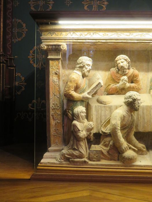 haut-relief : la Cène, détail