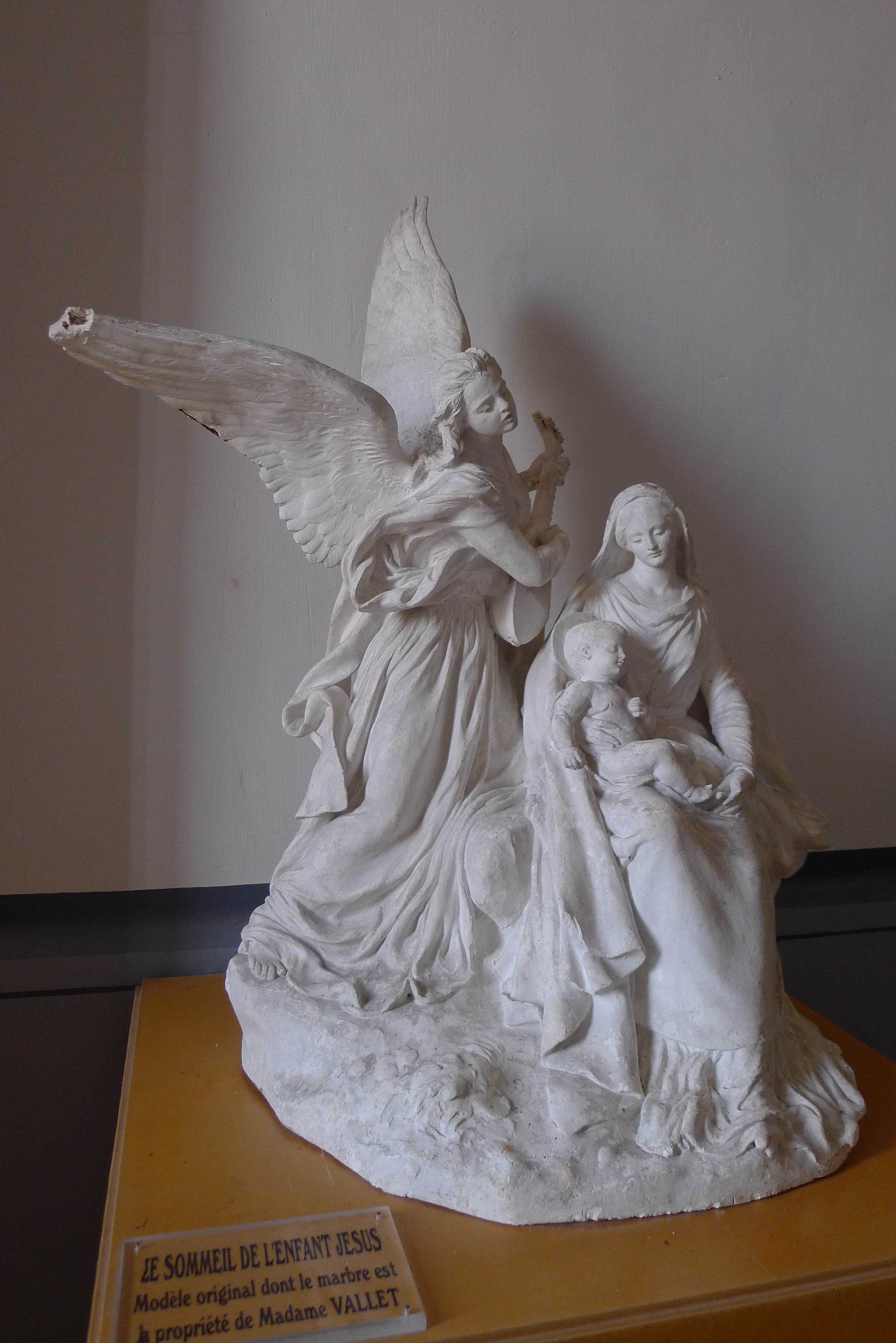 statue : Le sommeil de l'Enfant Jésus