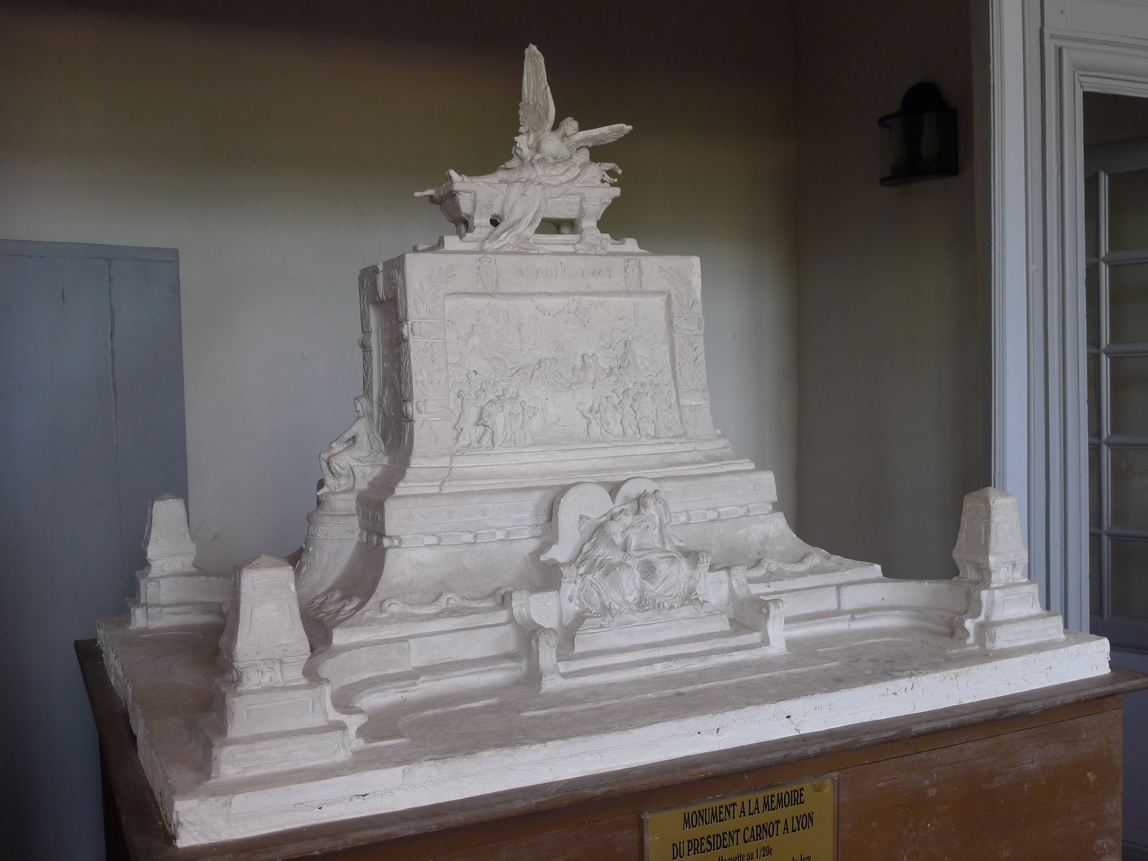 maquette au 1/20e du monument à la mémoire de Sadi Carnot à Lyon (Rhône)