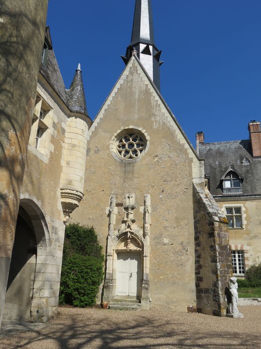 Château de la Verrerie : Chapelle, façade occidentale