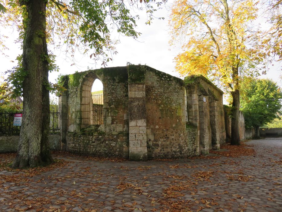 Ancienne église Saint-Lubin : Vue partielle des ruines