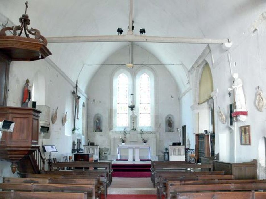 Eglise Saint-Crépin et Saint-Crépinien : Nef, vue générale