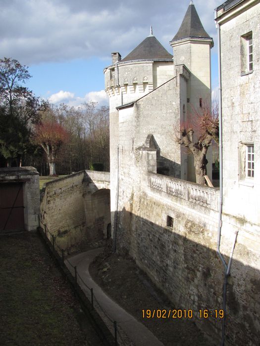 Immeuble dit le Nouveau Logis : 1er étage, papier peint, vue partielle