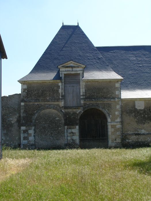 Manoir du Mesnil : Pavillon nord, façade ouest, vue générale