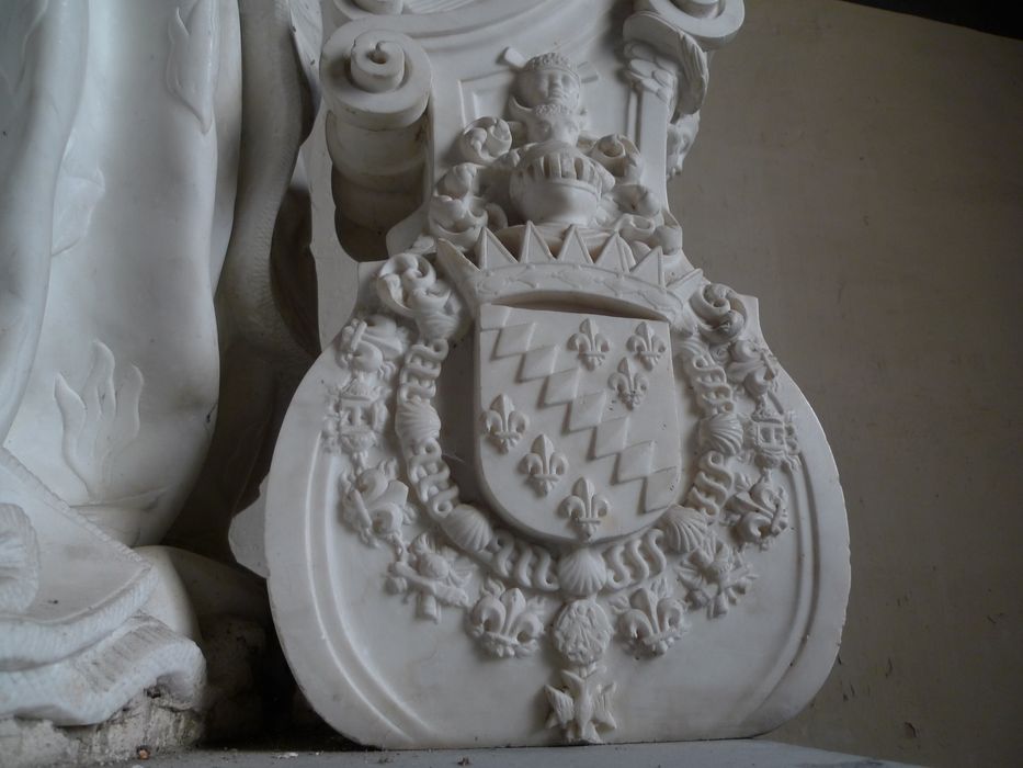 statue (statue funéraire) :  Martin du Bellay, prince d'Yvetot, détail