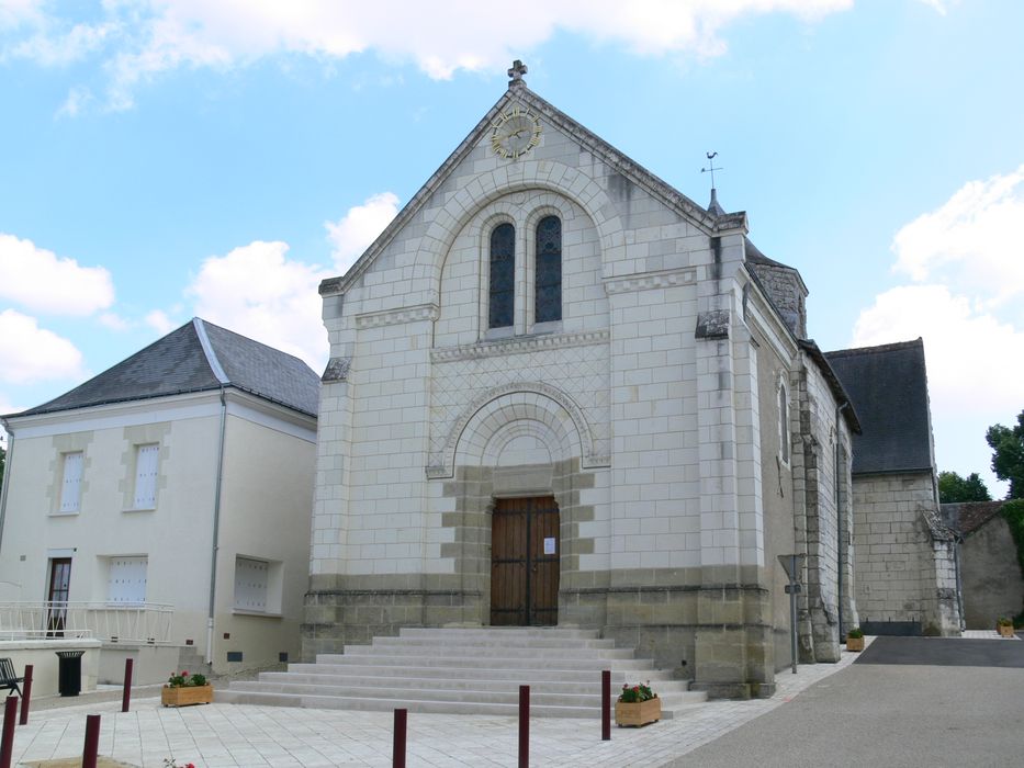 Eglise Saint-Martin : Façade occidentale, vue générale