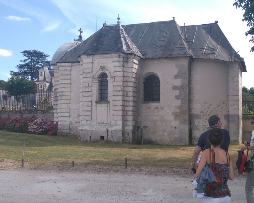 Château de Jallanges : Chapelle, façade latérale, vue générale