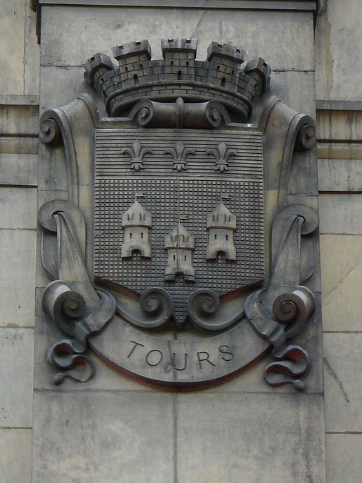 Gare : Gare : Détail d'un élément sculpté