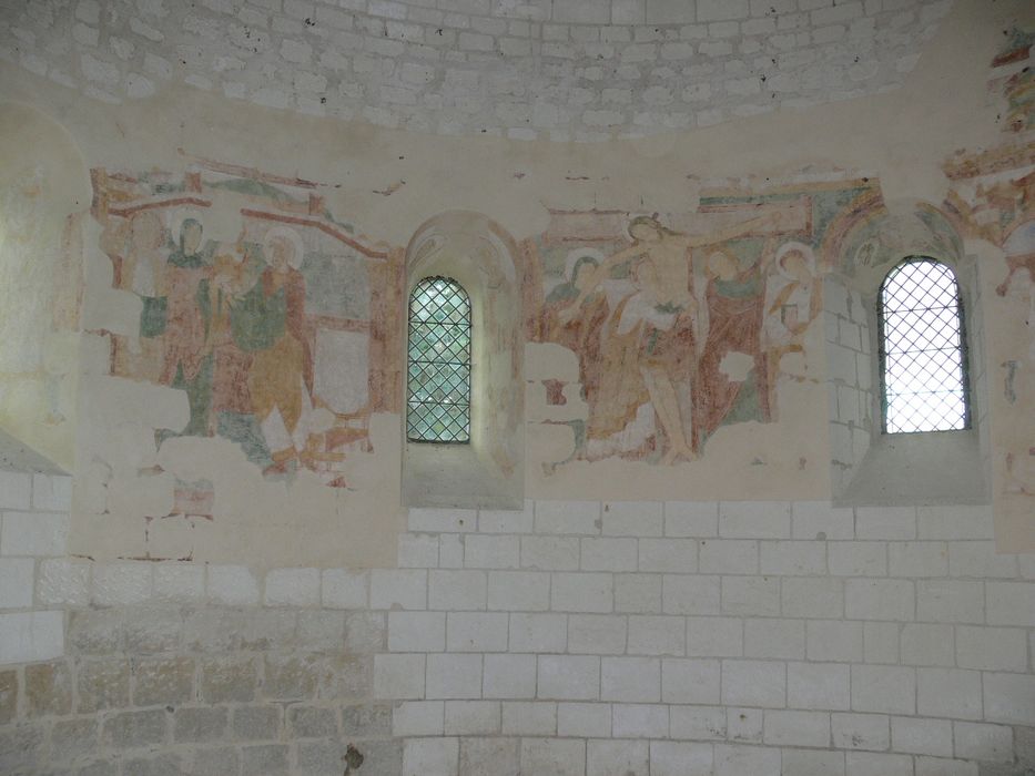 Chapelle Saint-Jean-du-Liget : Peintures monumentales, vue partielle