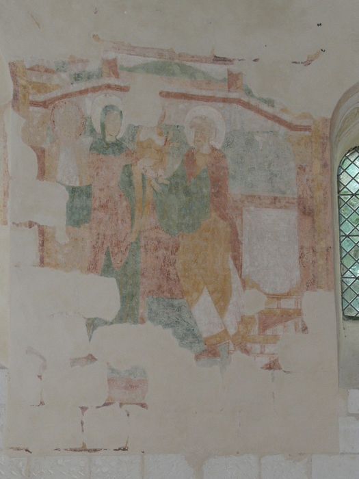 Chapelle Saint-Jean-du-Liget : Peintures monumentales, vue partielle