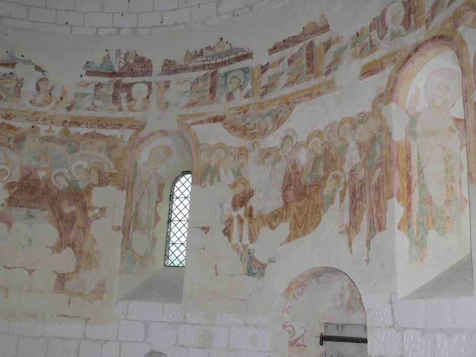 Chapelle Saint-Jean-du-Liget : Peintures monumentales, vue partielle